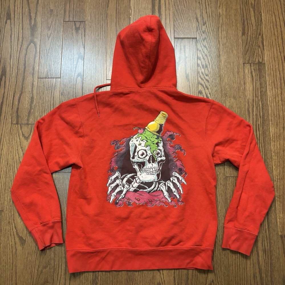 BBC Billionaire Boys Club ICE CREAM Peralta Skate Hoodie Red Small S Kith Nigo